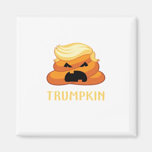 Trumpkin Poop Funny Halloween Magnet (Framsidan)