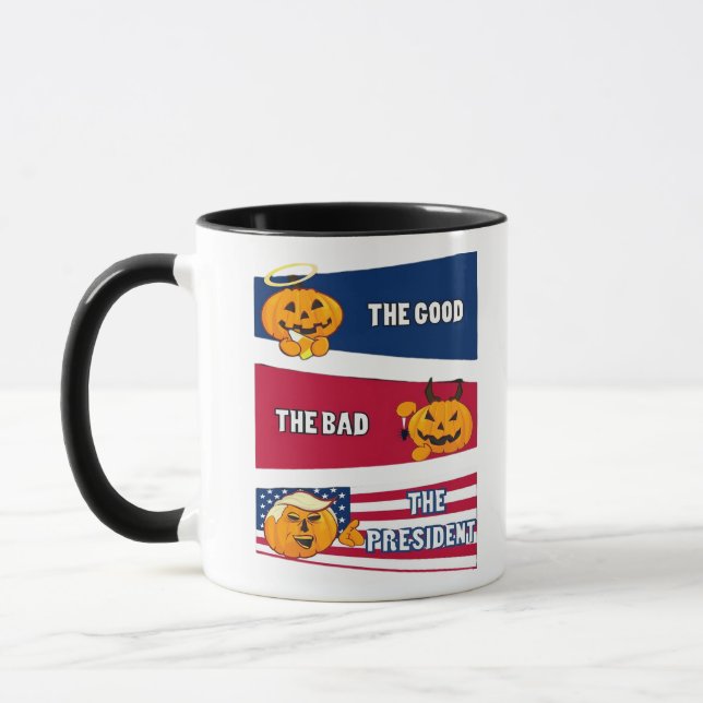 Trumpkin President Halloween Mugg (Vänster)