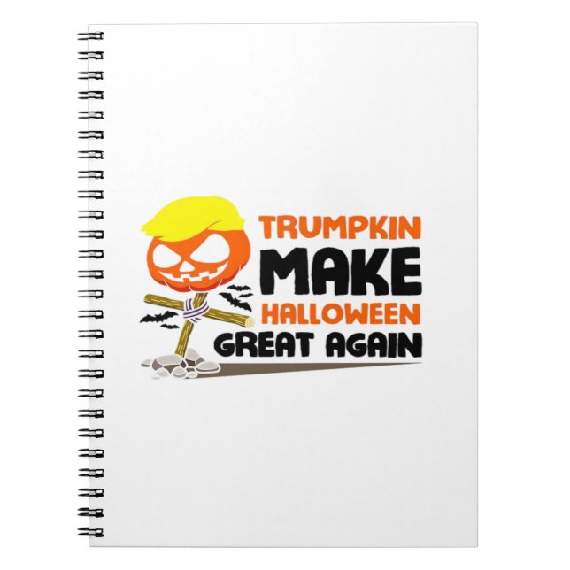 Trumpkin Pumpkin Halloween Classic Anteckningsbok (Framsidan)