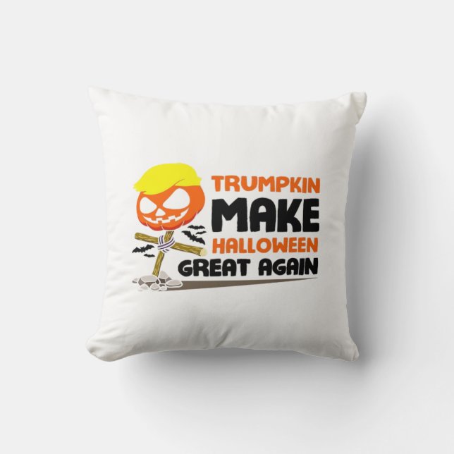 Trumpkin Pumpkin Halloween Classic Kudde (Framsida)