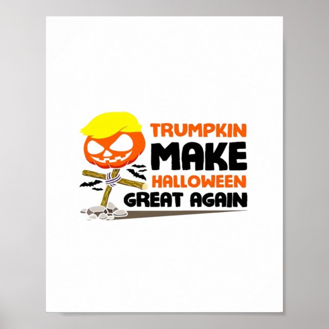 Trumpkin Pumpkin Halloween Classic Poster (Framsidan)