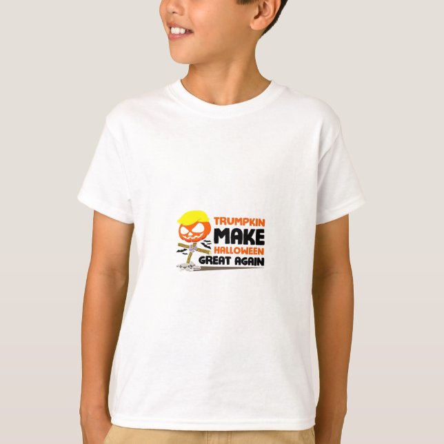 Trumpkin Pumpkin Halloween Classic T Shirt (Framsida)