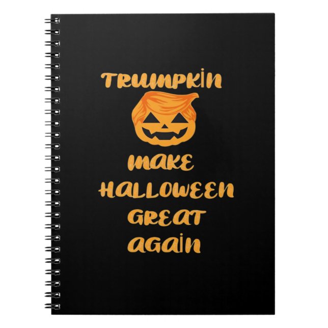 Trumpkin Pumpkin Halloween Design Design - Funny A Anteckningsbok (Framsidan)