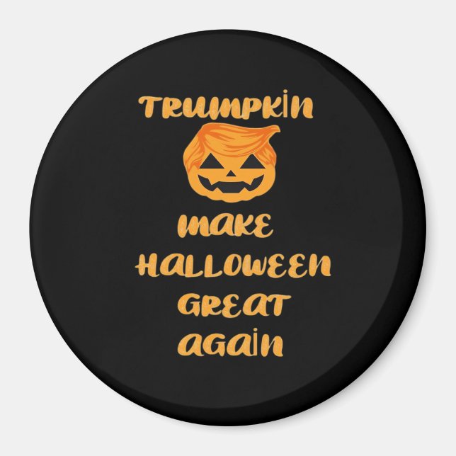 Trumpkin Pumpkin Halloween Design Design - Funny A Magnet (Framsidan)