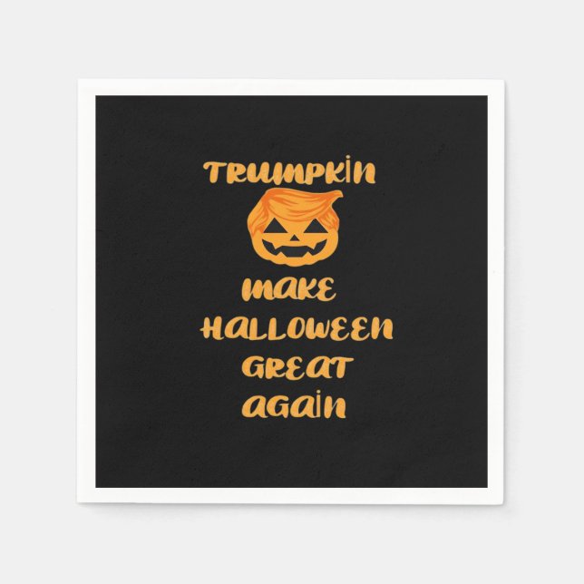 Trumpkin Pumpkin Halloween Design Design - Funny A Pappersservett (Framsidan)