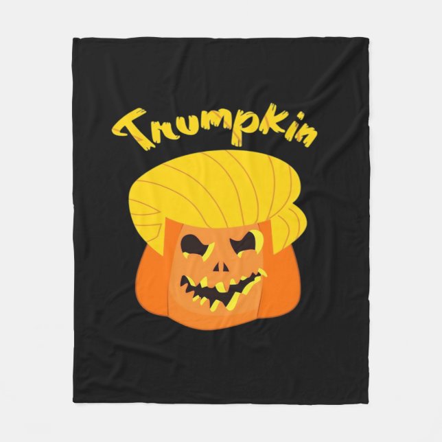 Trumpkin Pumpkin Halloween Design Design - Retro S Fleecefilt (Framsidan)