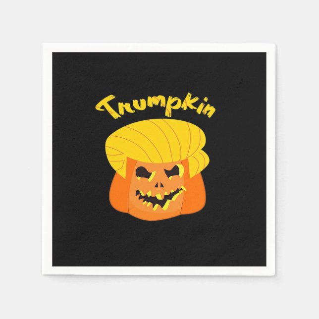 Trumpkin Pumpkin Halloween Design Design - Retro S Pappersservett (Framsidan)