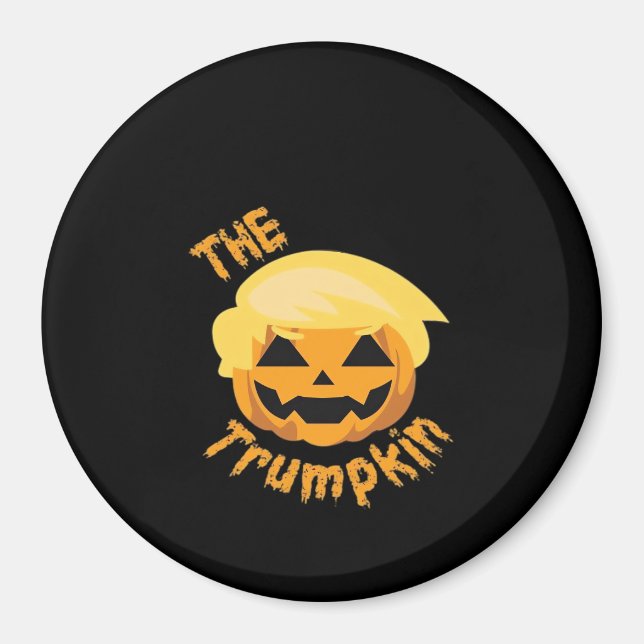 Trumpkin Pumpkin Halloween Design Design - Sloth C Magnet (Framsidan)