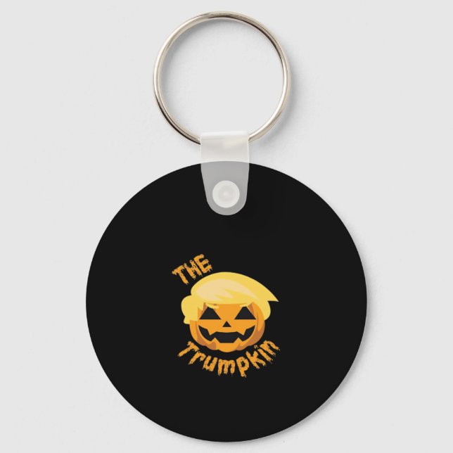 Trumpkin Pumpkin Halloween Design Design - Sloth C Nyckelring (Framsida)