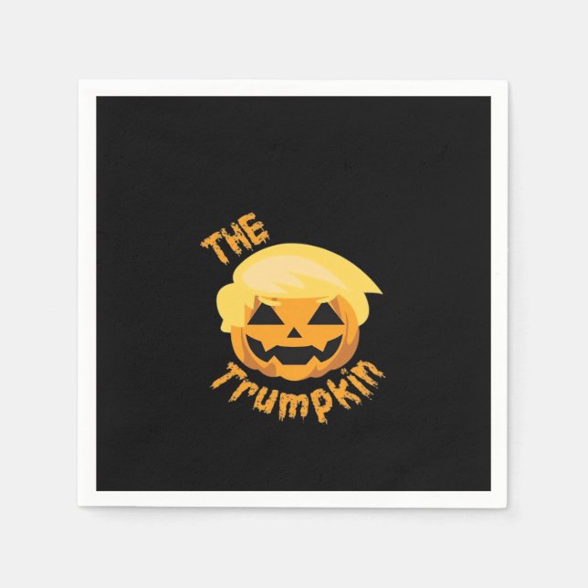 Trumpkin Pumpkin Halloween Design Design - Sloth C Pappersservett (Framsidan)
