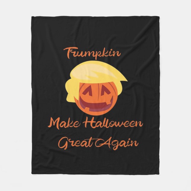 Trumpkin Pumpkin Halloween Design Design - Spooky  Fleecefilt (Framsidan)