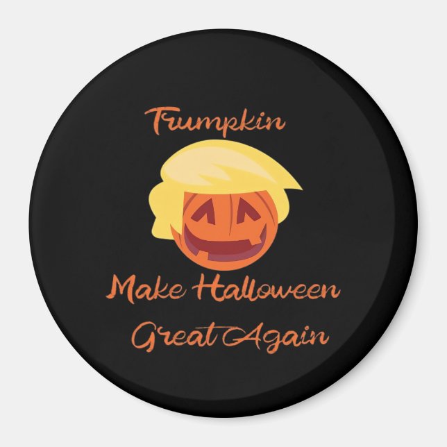 Trumpkin Pumpkin Halloween Design Design - Spooky  Magnet (Framsidan)