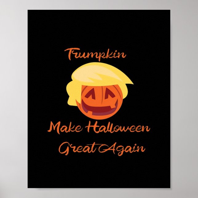 Trumpkin Pumpkin Halloween Design Design - Spooky  Poster (Framsidan)