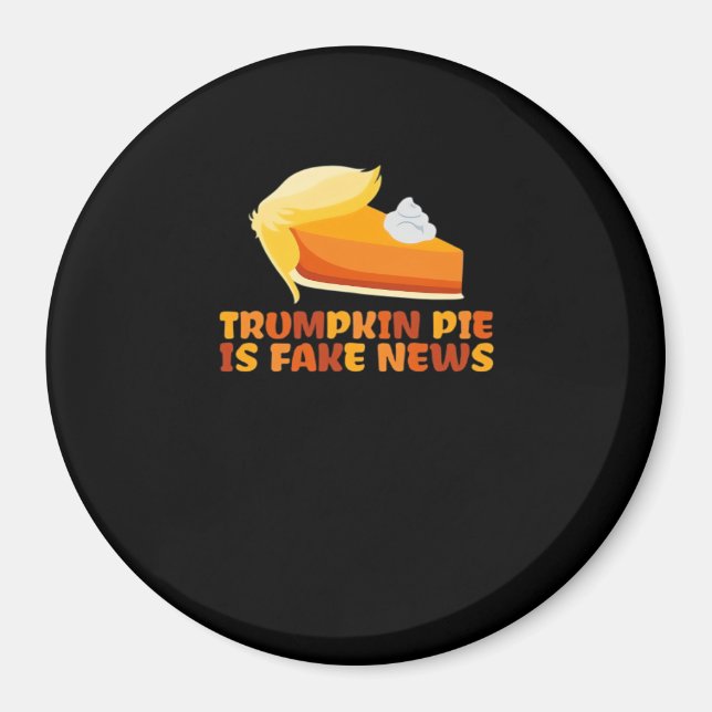 Trumpkin Pumpkin Paj Funny Thanksgiving Passande Magnet (Framsidan)