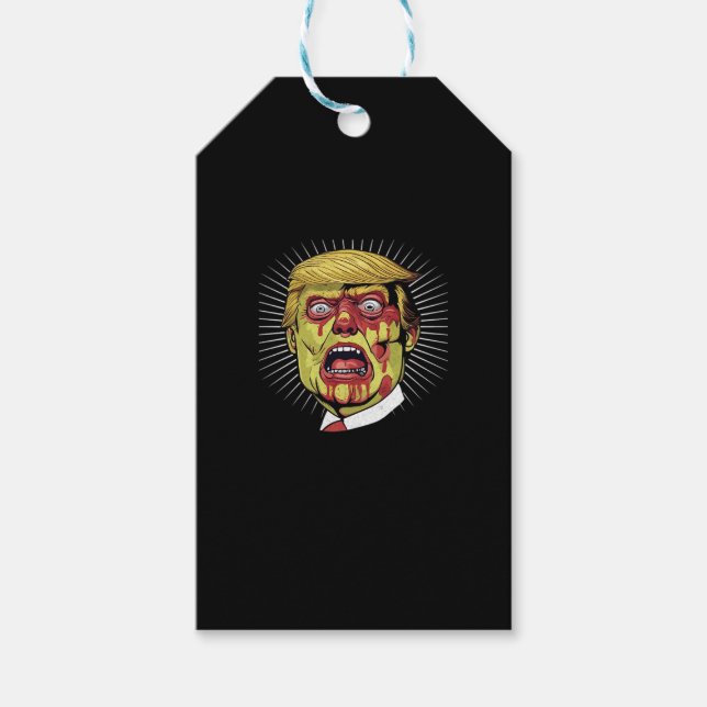 Trumpkin Retro Halloween Presentetikett (Framsidan)