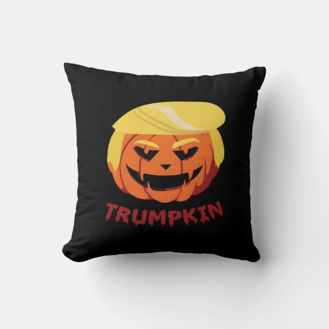 Trumpkin Scary Halloween Gift Classic Kudde (Framsida)