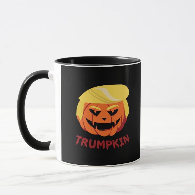 Trumpkin Scary Halloween Gift Classic Mugg (Vänster)