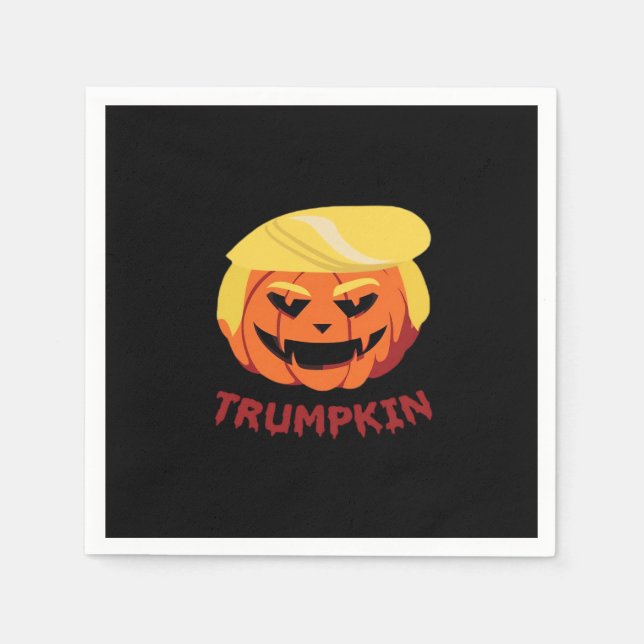 Trumpkin Scary Halloween Gift Classic Pappersservett (Framsidan)