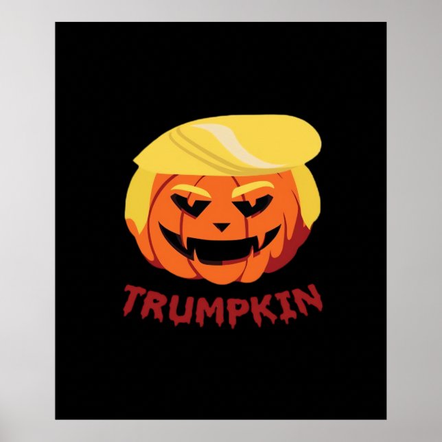 Trumpkin Scary Halloween Gift Classic Poster (Framsidan)