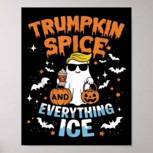 Trumpkin Sce Och Allt Is Höst Halloween Poster