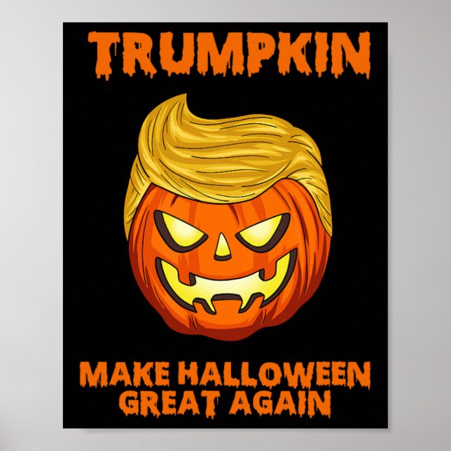 Trumpkin Usa Gör Halloween Underbart igen lustigt Poster (Framsidan)