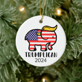 Trumplican Elephant Julgransprydnad Keramik