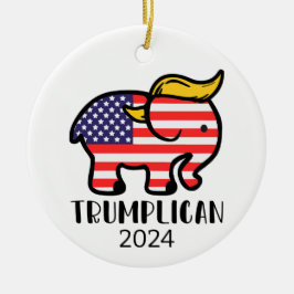 Trumplican Elephant Julgransprydnad Keramik