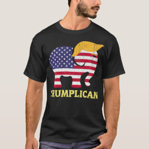 Trumplican Elephant Trump Hair 2020 Valrepub T Shirt