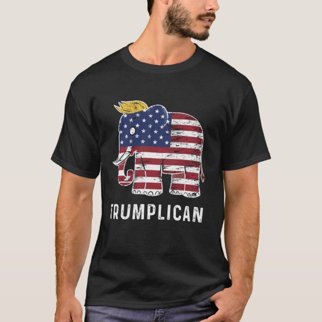 Trumplican Funny President Trump 2024 Politisk rol T Shirt (Framsida)
