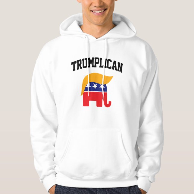 Trumplican Trump-supportrar Hoodie (Framsida)