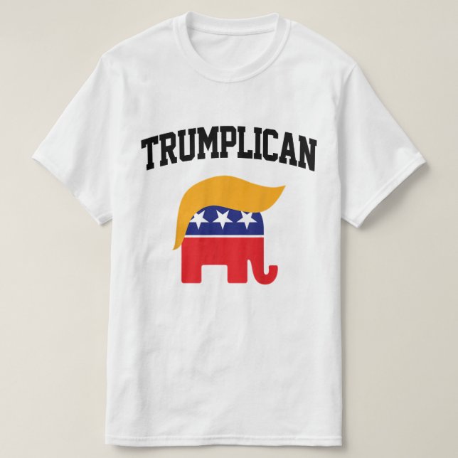 Trumplican Trump-supportrar T Shirt (Design framsida)