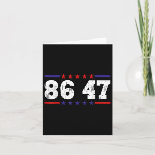 Trumplösning 86 47 Politiskt humor Retro-Vintage Kort