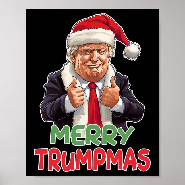 Trumpmas - Jultomten Donald Trump Poster (Framsidan)