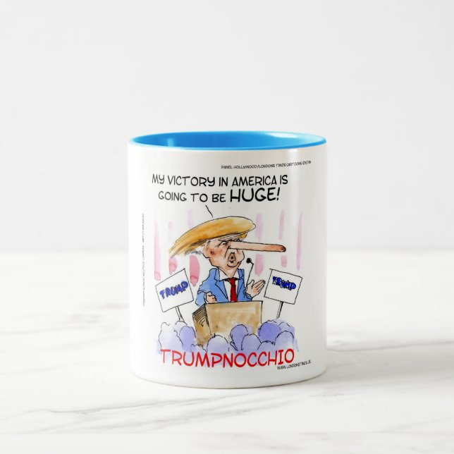 Trumpnocchio Rolig Donald Trump Mugg (Center)