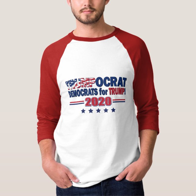 Trumpocrat - Demokrater för trumman T Shirt (Framsida)
