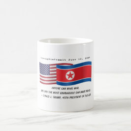 Trumpoffertmöte Kim Jong un Nordkorea Kaffemugg