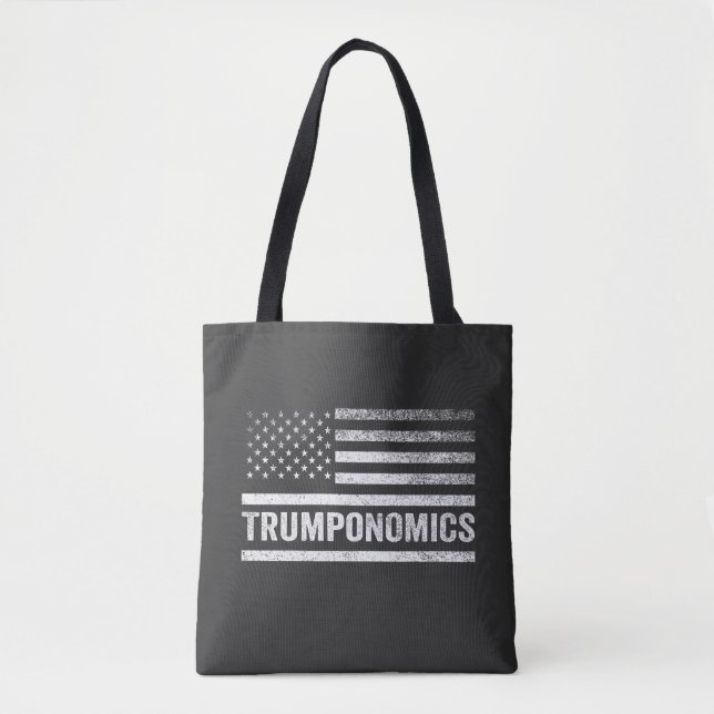 Trumponomics American Valection Flagga Trump Repub Tygkasse (Framsida)