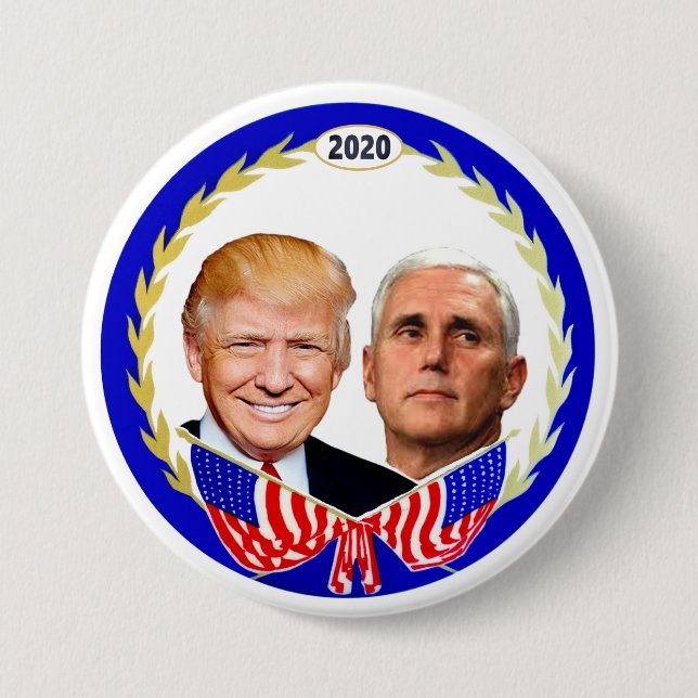 TrumpPence 2020 Knapp (Framsida)