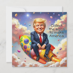 Trumpplatser på missilen julkort