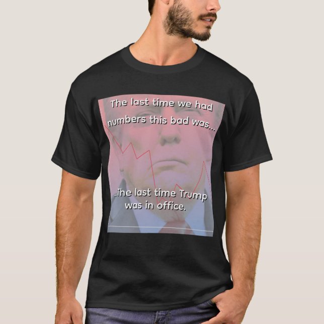 Trumprad Gå nedåt T Shirt (Framsida)