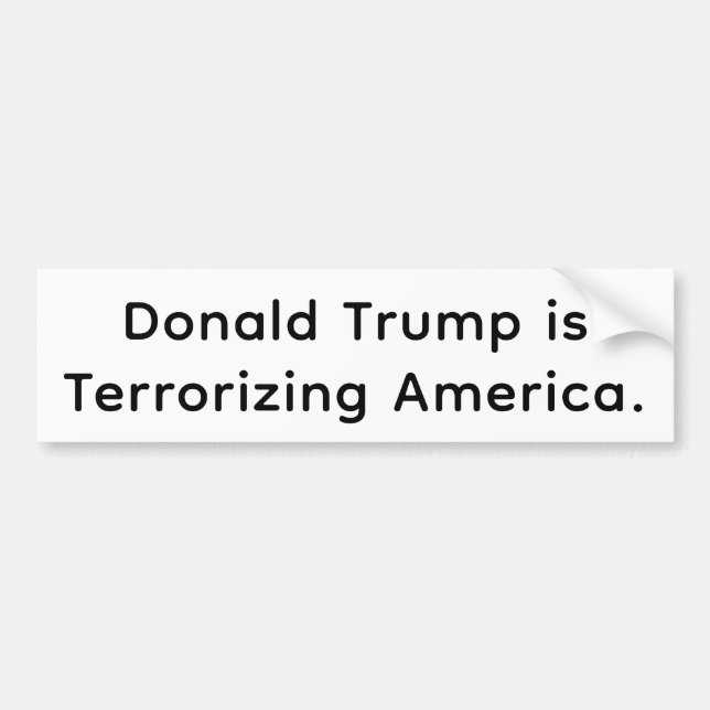 Trumps amerikanska skräck Hankamer Artjunkhaus Tec Bildekal (Framsidan)