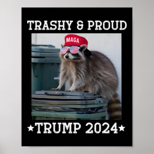 Trumps anhängare skräp Joe Biden usch och f Poster
