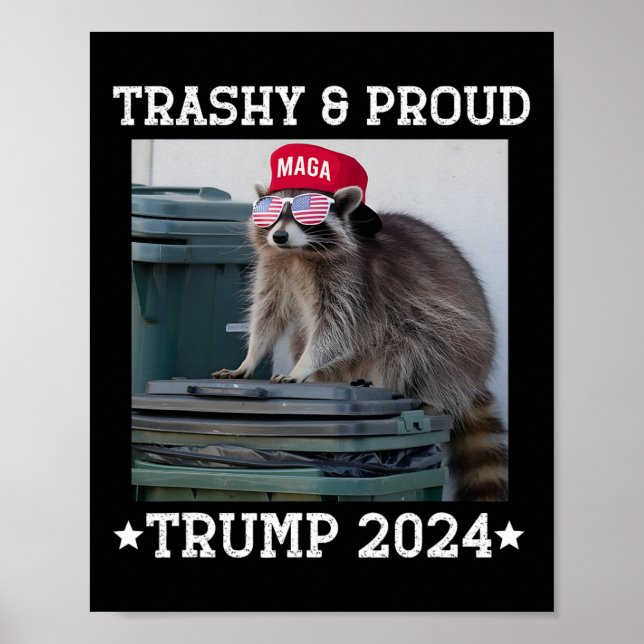 Trumps anhängare skräp Joe Biden usch och f Poster (Framsidan)
