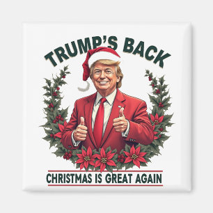 Trumps återkomst julen är bra igen Santa Magnet