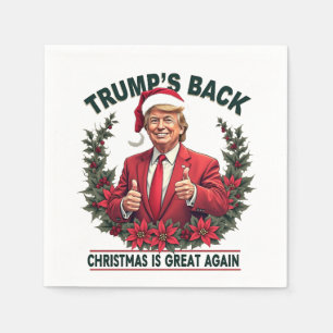 Trumps återkomst julen är bra igen Santa Pappersservett