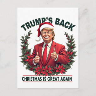 Trumps återkomst julen är bra igen Santa Vykort