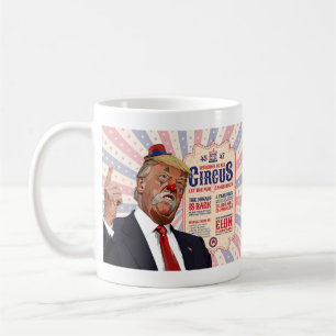 Trump's Clown Show Circus - Vintage affisch Design Kaffemugg