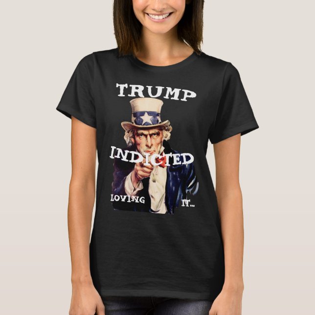 Trumps Död Partytid Vin Ost Middag T Shirt (Framsida)
