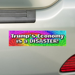 Trumps ekonomi är en KATASTROF Bildekal