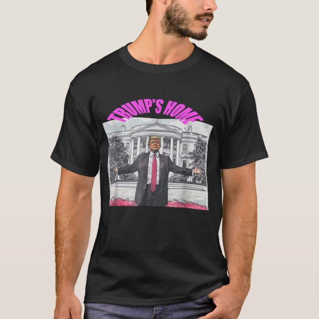 Trump's Home-shirt Trump 2024 Ta Amerika tillbaka T Shirt (Framsida)
